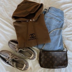 Chanel logo hoodie